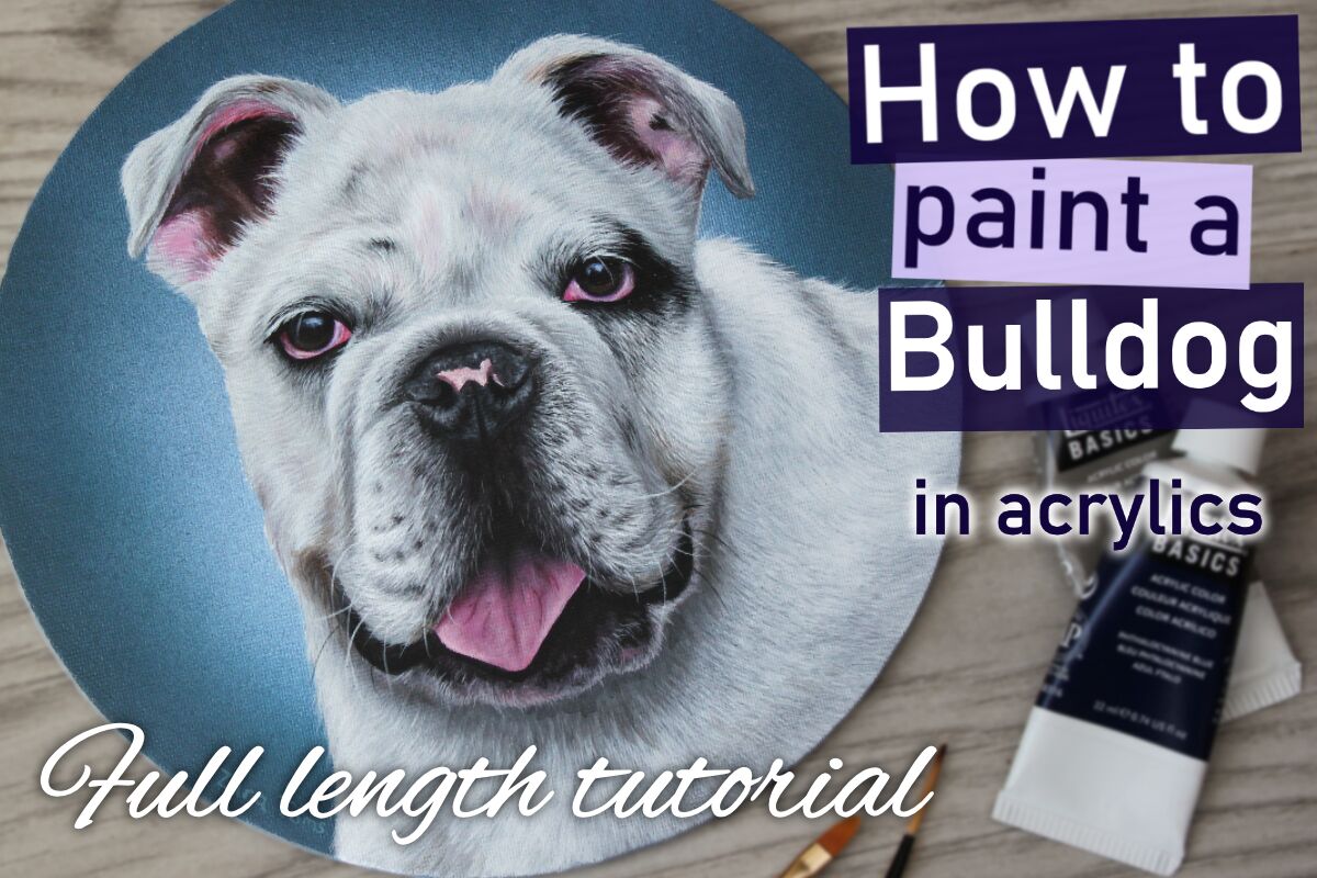How to paint a white Bulldog