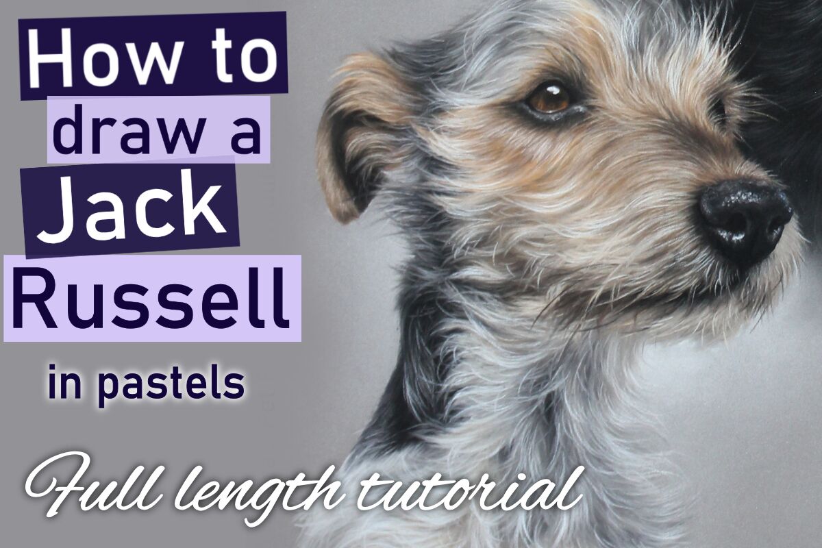 Jack Russell in pastels