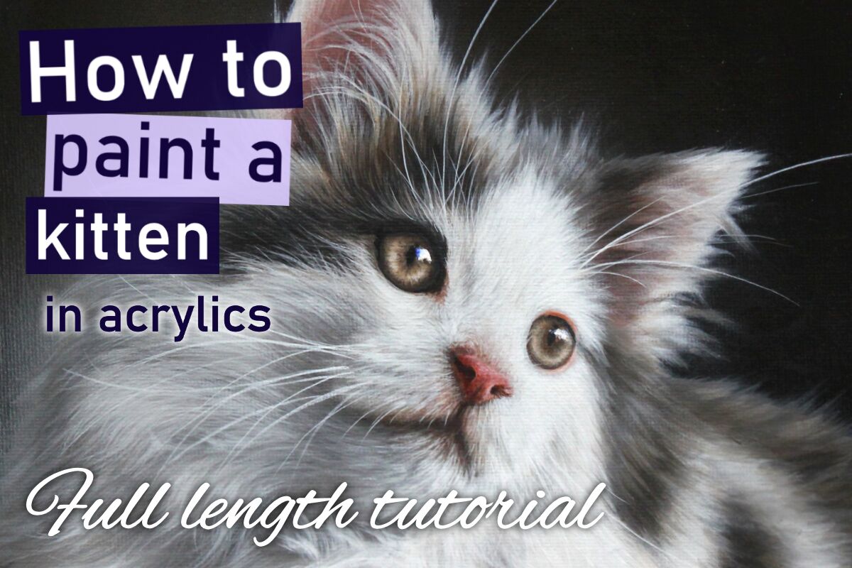 How to paint a kitten