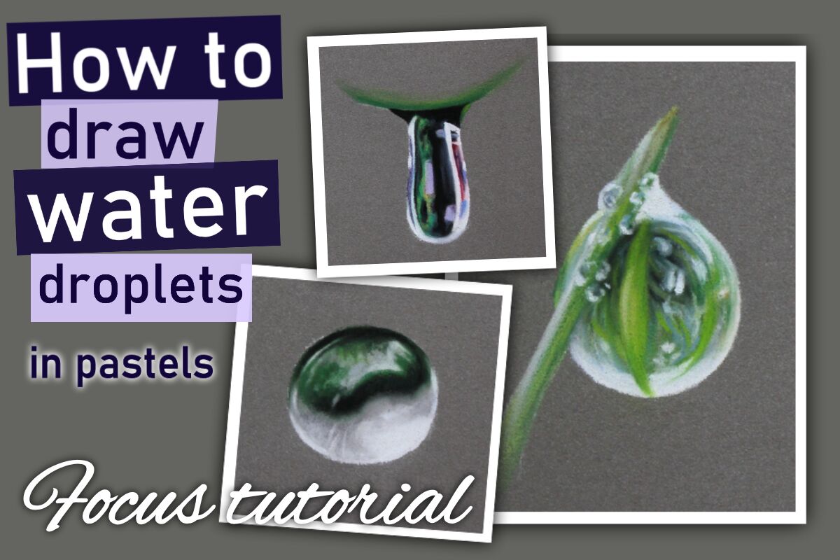 How to draw water droplets