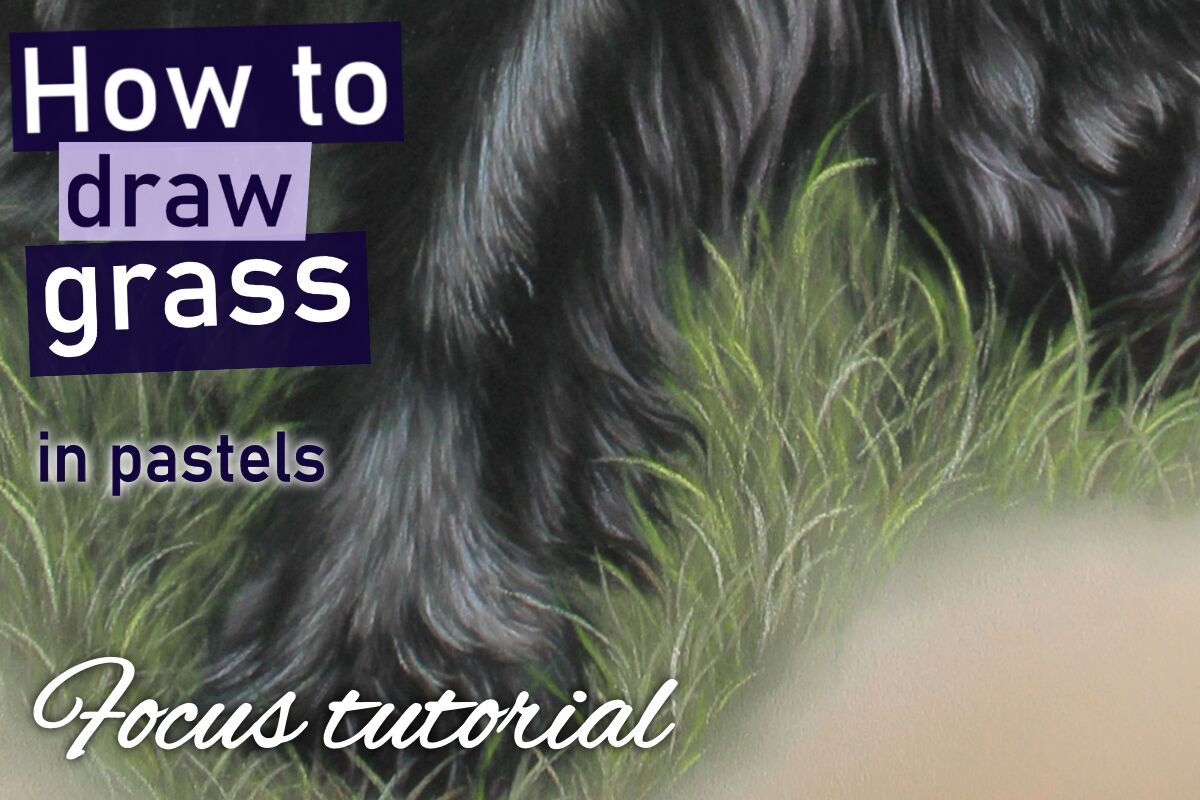 How to draw grass in pastels